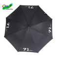 46'' semi auto quality wood shaft crook type of handle waterproof promotion outdoor umbrella